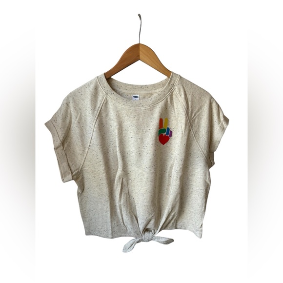Old Navy Tops - Old Navy || Loose Tie-Hem SS Sweatshirt